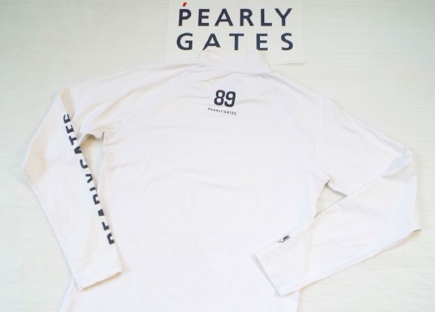 ★PEARLY GATES パーリーゲイツ / PG89 ロゴプリント モックネック インナーシャツ / サイズ４ の画像7