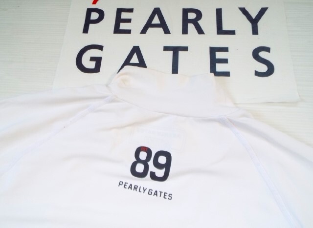 ★PEARLY GATES パーリーゲイツ / PG89 ロゴプリント モックネック インナーシャツ / サイズ４ の画像5