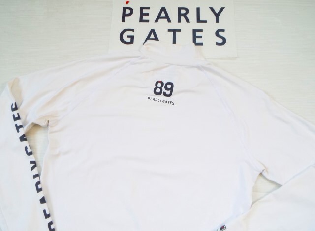 ★PEARLY GATES パーリーゲイツ / PG89 ロゴプリント モックネック インナーシャツ / サイズ４ の画像2