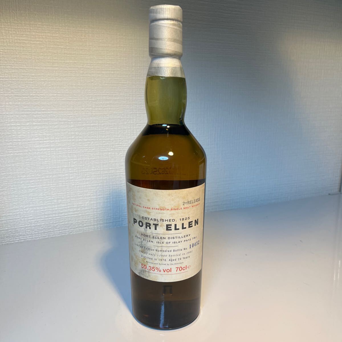 ポートエレン24年、セカンドリリース、59.35% PORT ELLEN、Second release 、Distilled in 1978、Bottled in 2002 未開封の画像1