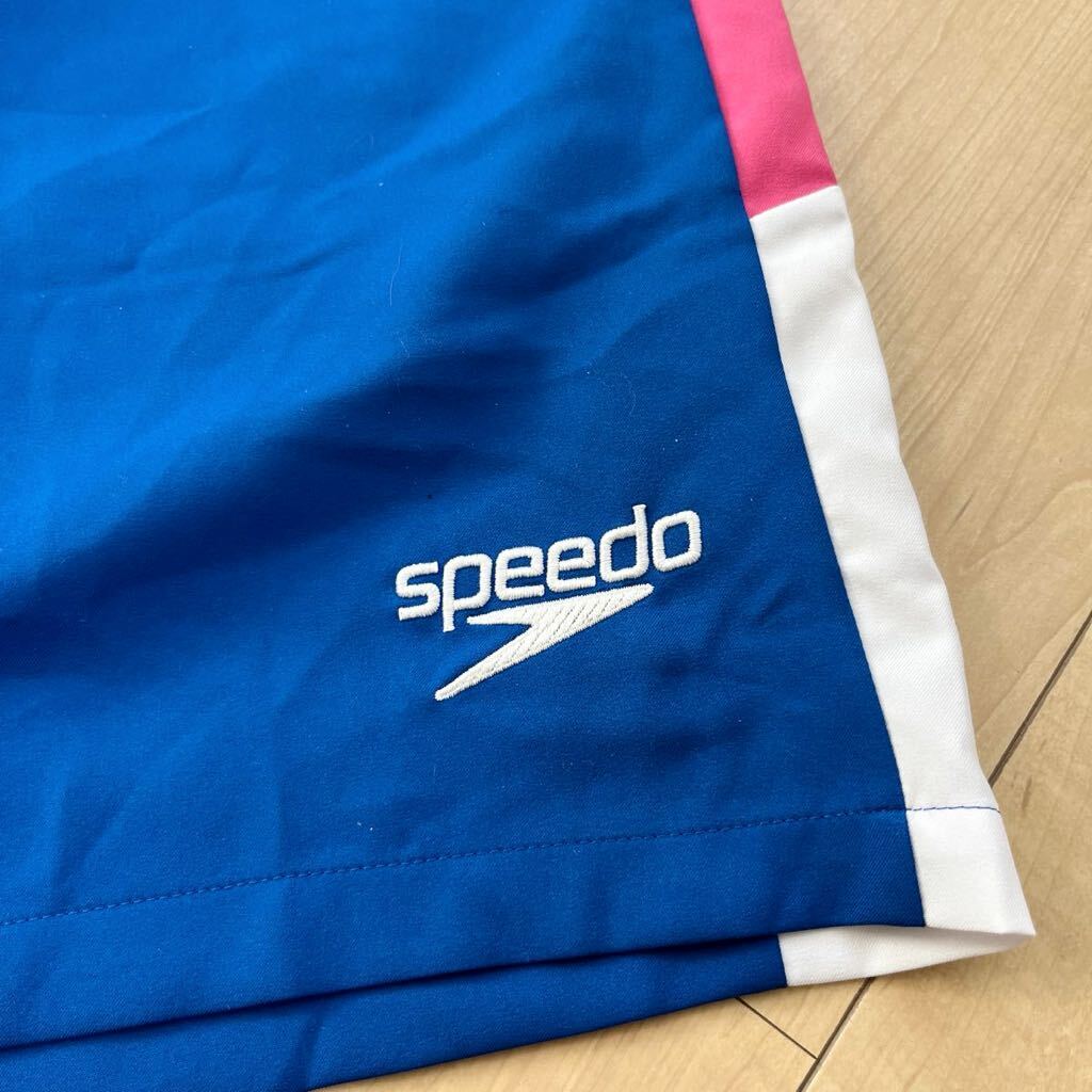 未使用　speedo スピード　水着　海パン　Lサイズ　水陸両用　ハーフパンツ ショートパンツ ブルー　ピンク　ホワイト　スイムウェア　水泳_画像3