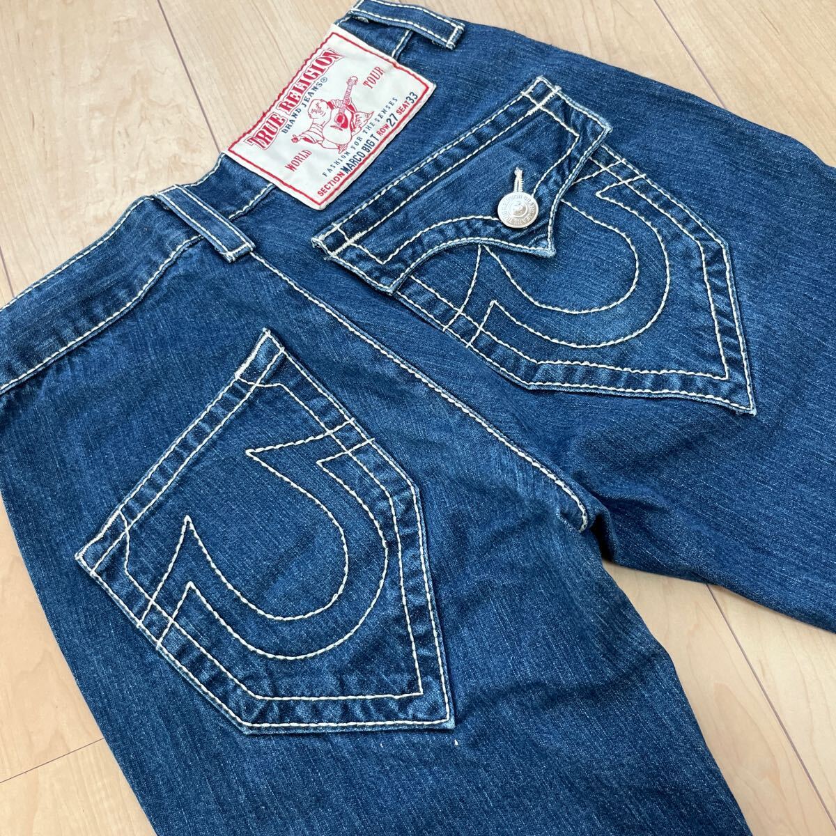 TRUE RELIGION トゥルーレリジョン　ジーンズ デニムパンツ ブルー 青 USA 製　ボトムス_画像7