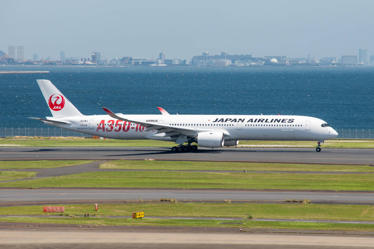 飛行機 デジタル 画像 JAL A350-1000 ロゴ入り 3_画像1