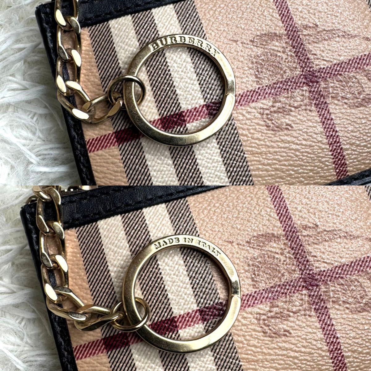 未使用級 付属品完備 / BURBERRY バーバリー シャドーホースコインアンドカードケース フラグメントケース ノバチェック