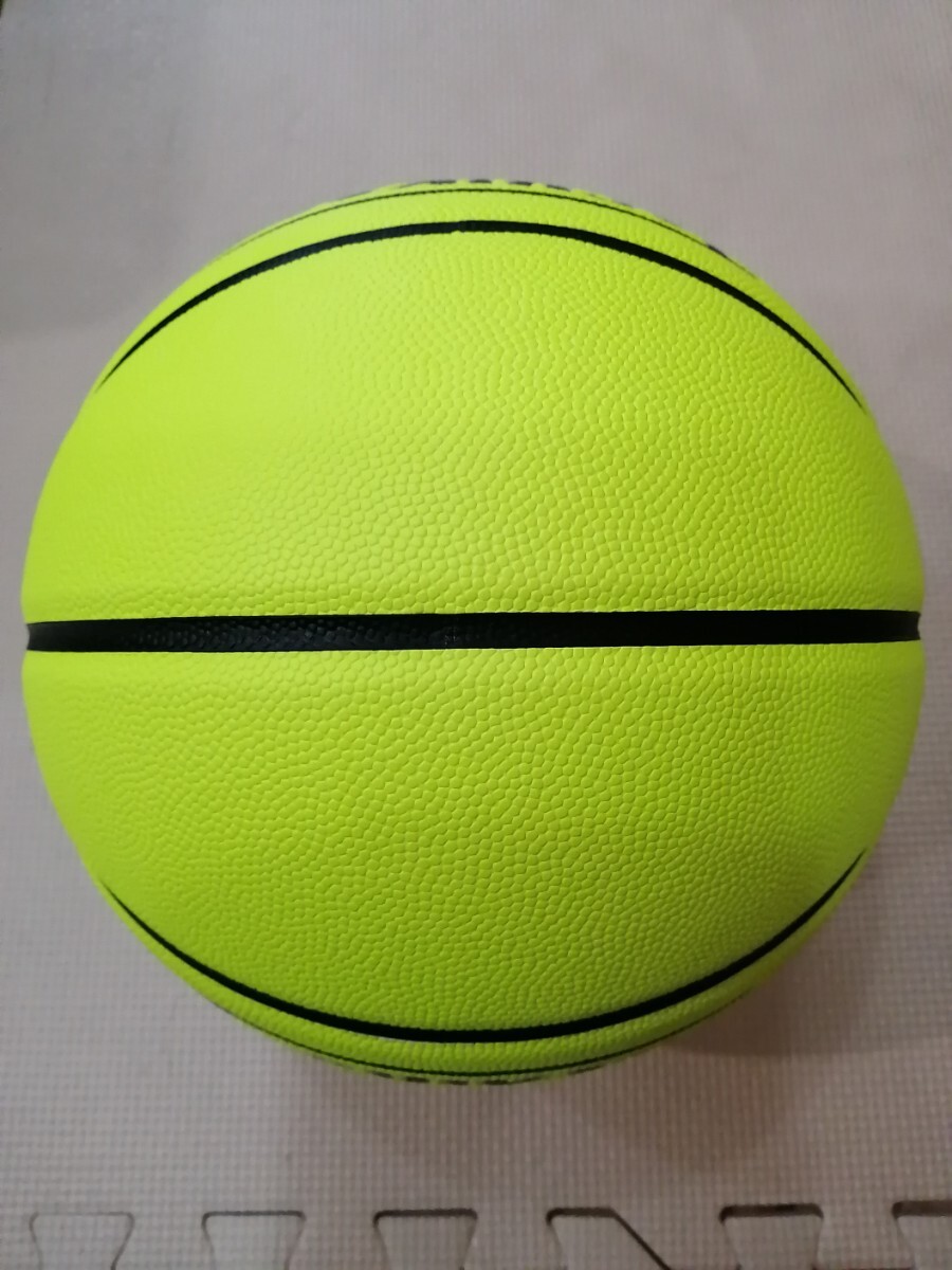 新品 バスケットボール 7号 合成皮革「TACHIKARA タチカラ FLASHBALL フラッシュボール ネオンイエロー」(検) molten MIKASA SPALDING_画像4