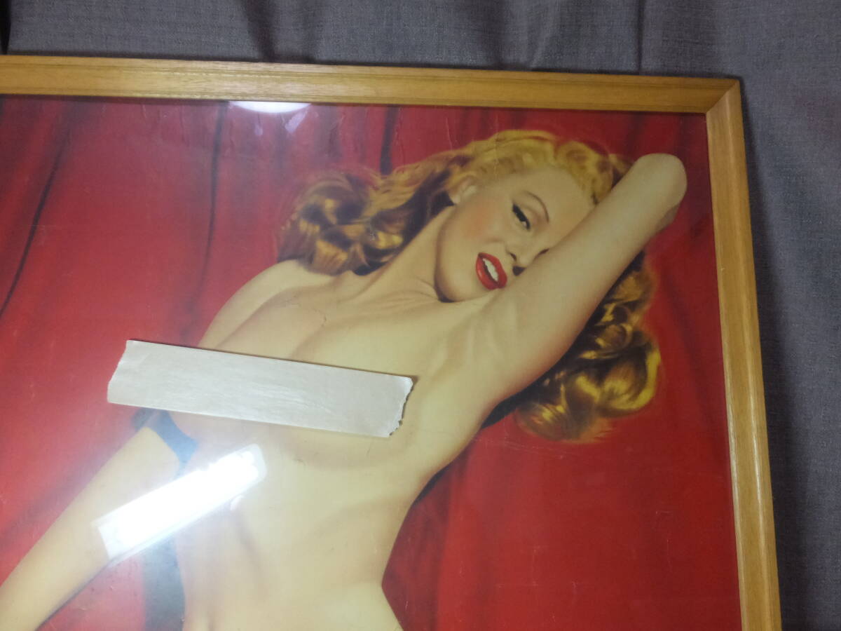 1954年！ マリリン・モンロー！大型カレンダー！ポスター！Marilyn Monroe！ 検映画裸婦ヌード春画遊郭遊女ストリップアンディウォーホル の画像4