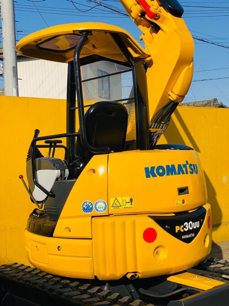  Komatsu PC30UU-3 скоростей есть функционирование образец переключается 3t Class Mini Yumbo резиновая гусеница 95% работа 1233h покупка в обмен на старую модель с доплатой OK! Ibaraki 