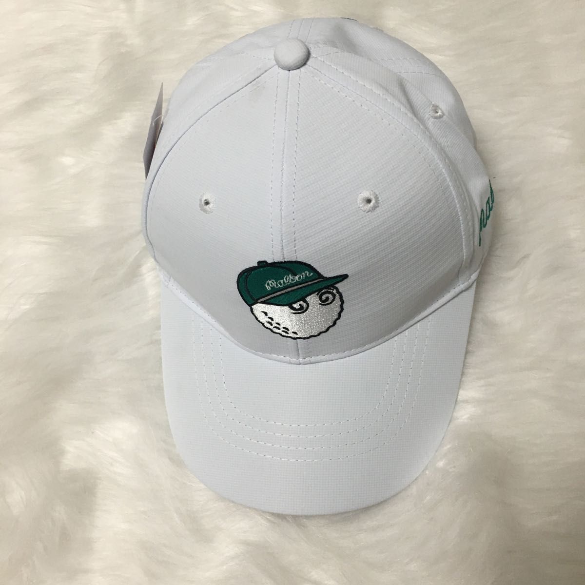 マルボン ゴルフ キャップ Malbon golf 帽子 キャップ 白色 マルボン ゴルフ キャップ Malbon golf 帽子 キャップ 白色