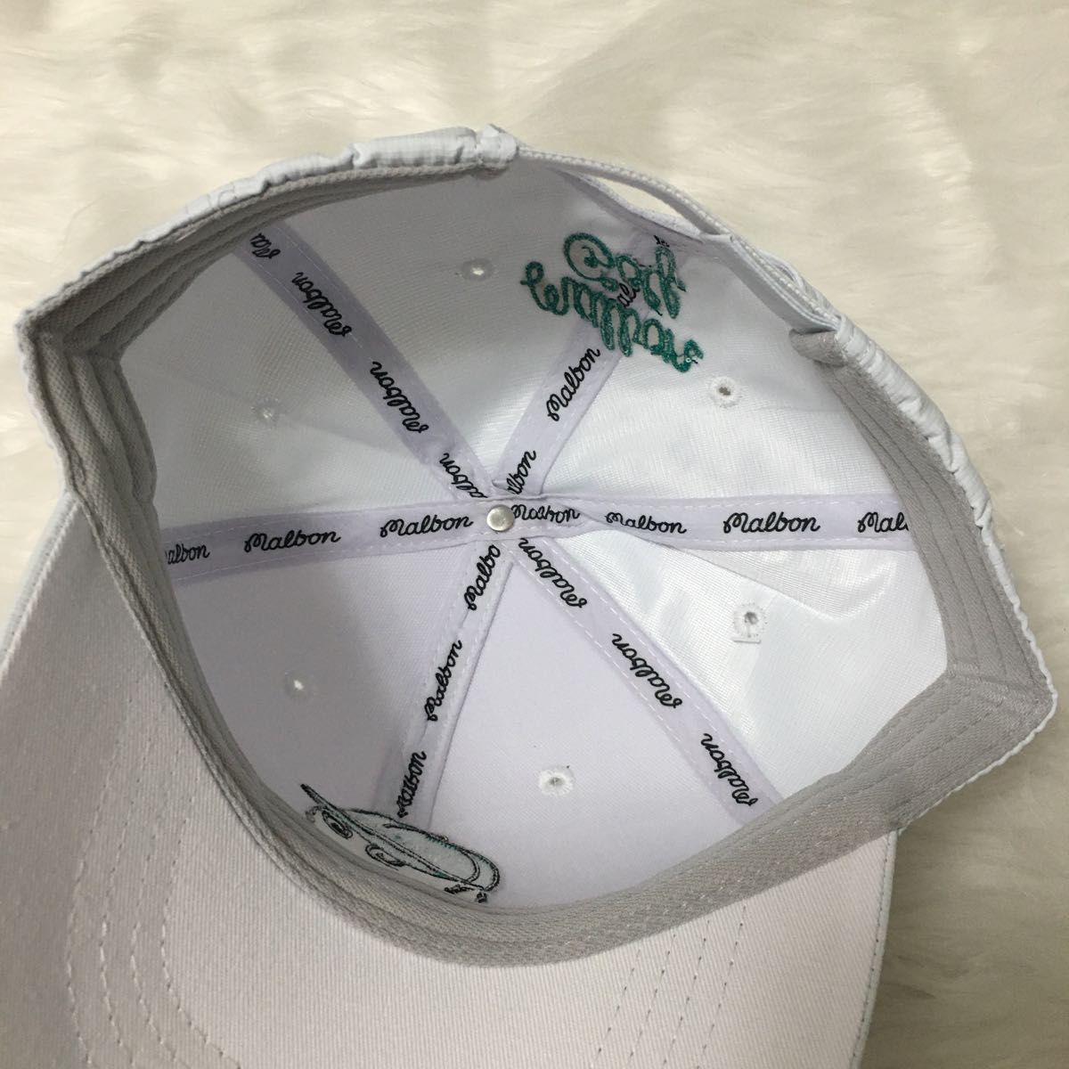 マルボン ゴルフ キャップ Malbon golf 帽子 キャップ 白色 マルボン ゴルフ キャップ Malbon golf 帽子 キャップ 白色