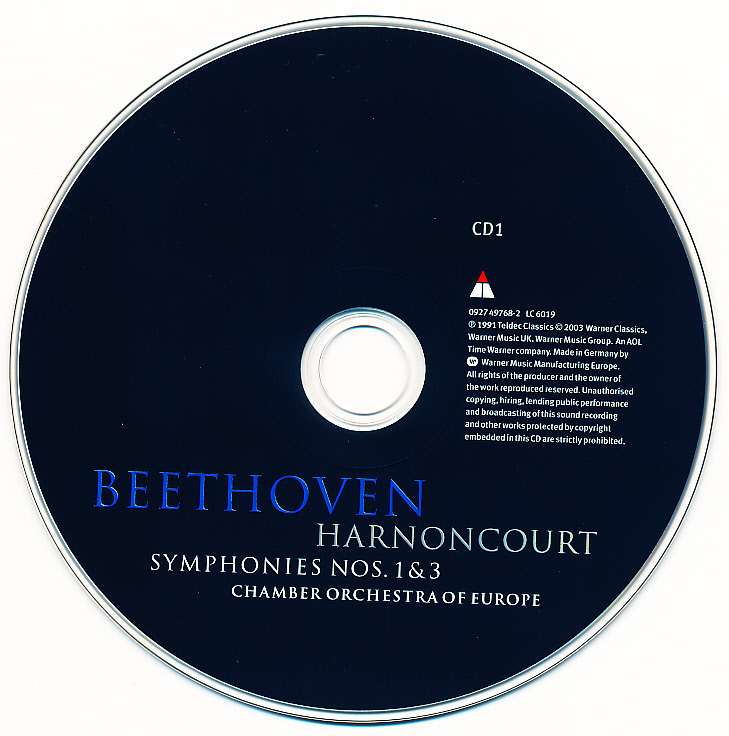Teldec　ベートーヴェン　交響曲全集　アーノンクール　5CD_画像4