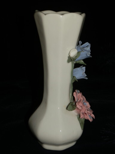 昭和レトロ　陶磁器 1960~70年代　瀬戸マイセン　花盛飾り　花瓶_画像5