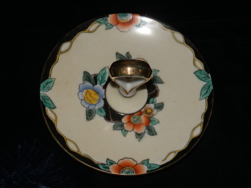  Old Noritake export for hand .. floral print center keep hand attaching small plate 