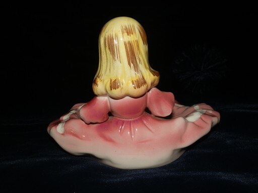 昭和レトロ ピンクのドレス人形 1960~70年代　アンティーク 陶器_画像7