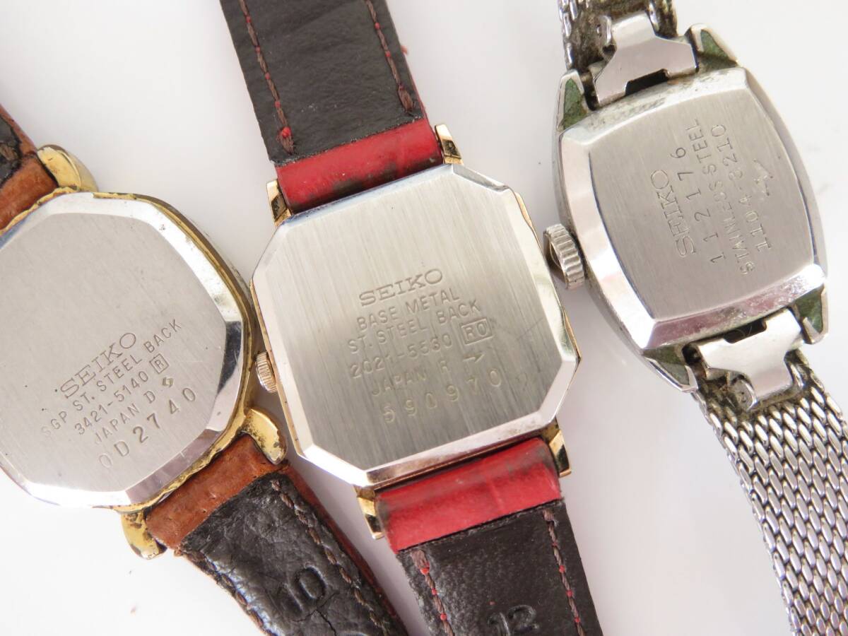 1円 ジャンク品 セイコー シチズン 他 腕時計 大量セット BV130の画像5