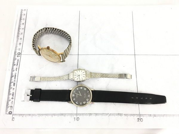 1円 ジャンク品 ウォルサム ジュベニア ローマー 手巻き 腕時計 セット EV616_画像10