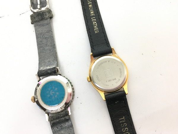 1円 ジャンク品 ラドー ティソ クオーツ レディース腕時計 セット EV621_画像2