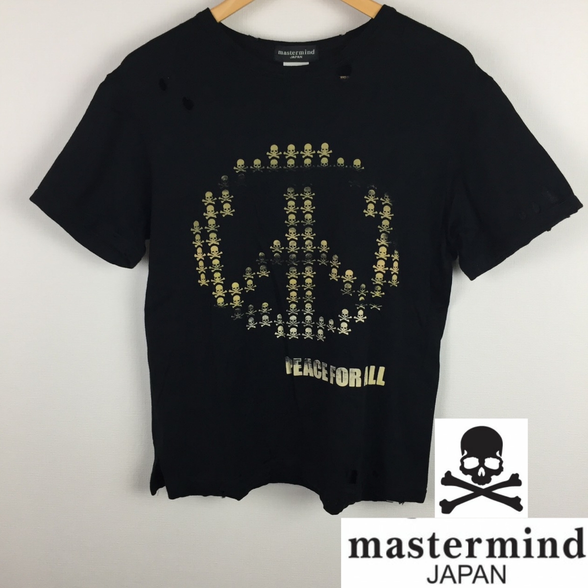 大きい割引 半袖Tシャツ マスターマインドジャパン 美品 ブラック 送料無料 返品可能 サイズM トップス