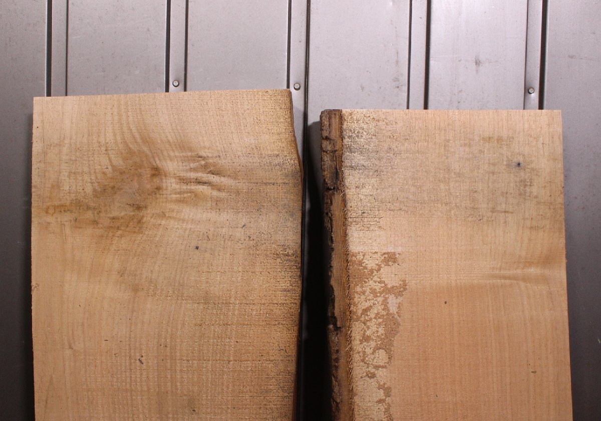 《100サイズ》クルミ材　2枚　DIY板材　krm_1061　木材／端材　_画像8