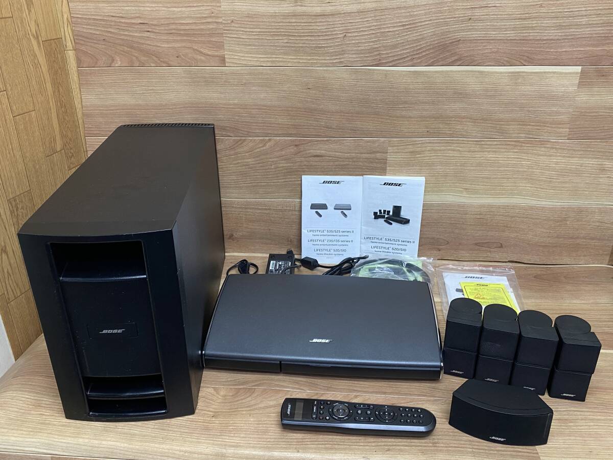 76 BOSE Bose home theater set life style speaker system AV35 PS48Ⅲ remote control attaching .