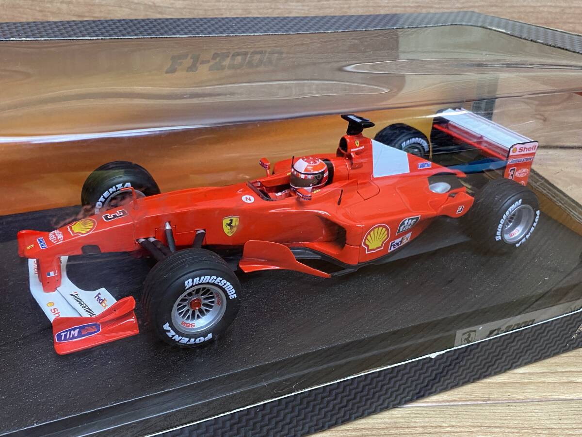 ８４ 未開封 Hot Wheels ホットウィール レーシング 1/18 FERRARI フェラーリ F1-2000 #3 M.シューマッハ 26737の画像2