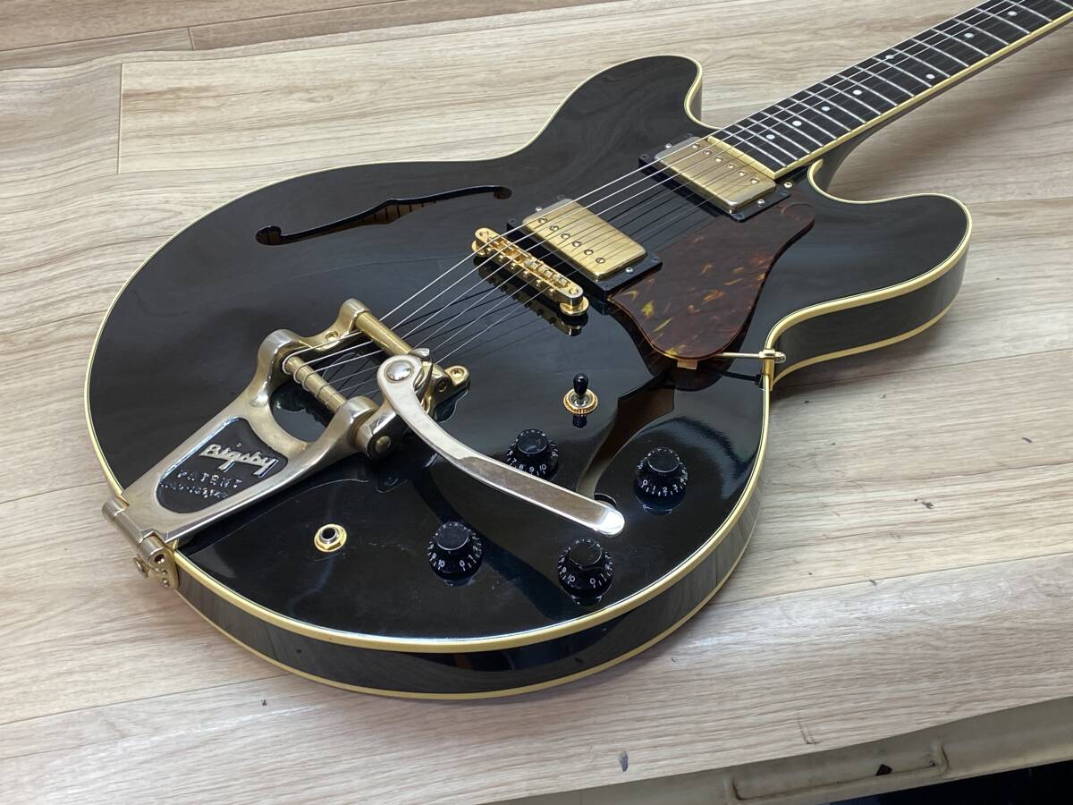 程度良　寺田楽器　VG　セミアコ　エレキギター　KTR ES/Bigsby　動作確認済_画像2