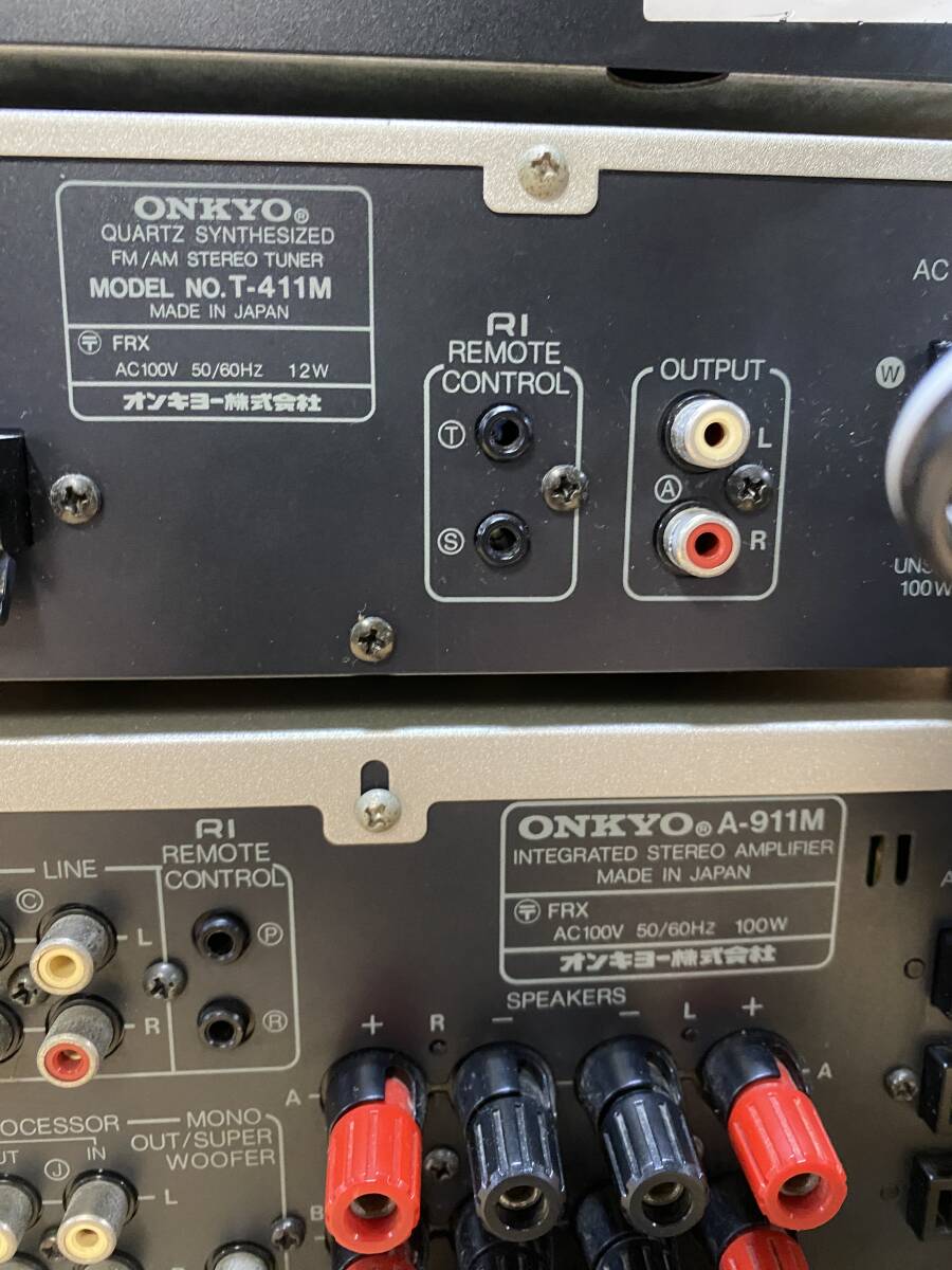 ONKYO オンキョー システムコンポ A-911M/T411-M/C-711M/K-W511M スピーカー D-202A の画像9