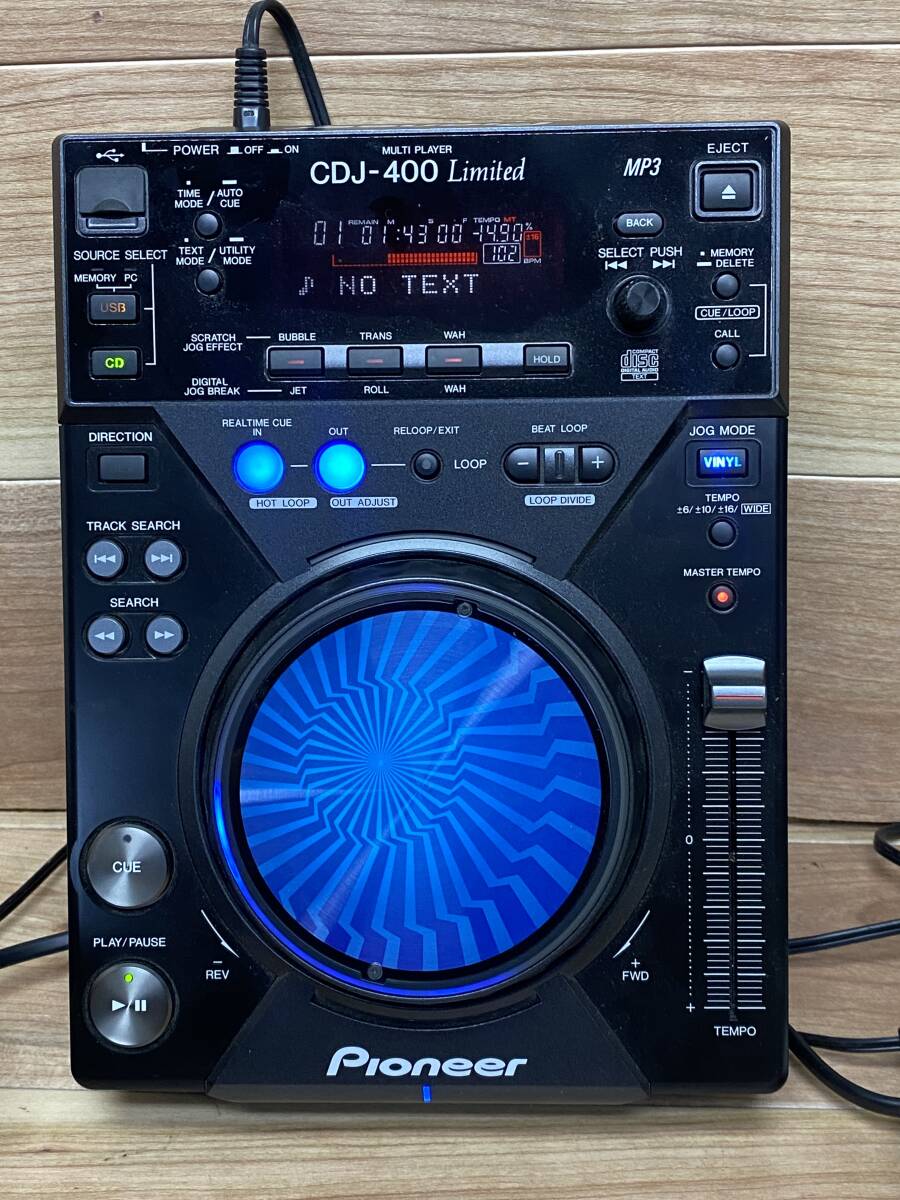 美品　Pioneer/パイオニア　DJ用 CDプレーヤー CDJ-400-K Limited 2台/DJM-400-K ミキサー セットで　限定モデル　2009年製_画像2