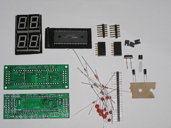  radio for frequency counter kit.MW+FM. SANYO LC7265( green ).RK-03 kit. noise source . if not display vessel 