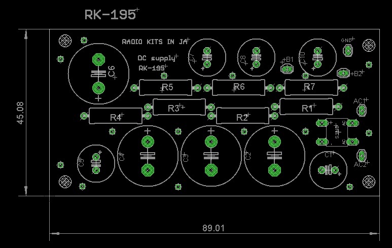 5 lamp super radio for 6 step flat slide circuit basis board kit. all wave integer .RK-195 kit 