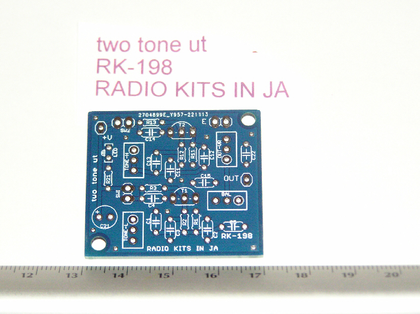 ツートーン ジェネレーター 基板キット　。　　加算。RK-198キット_サイズ確認。