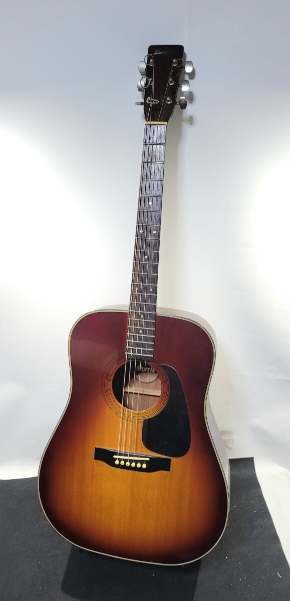 Morris モーリス MD-502 アコースティックギター シリアルNo.10119065 サンバースト系 アコギ 音楽 弦楽器 ソフトケース付 おまけあり_画像1
