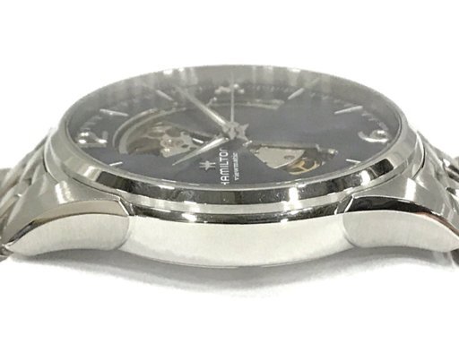 ハミルトン ジャズマスター ビューマチック H327050 自動巻 腕時計 メンズ ブルー文字盤 裏スケルトン 付属品あり_画像3