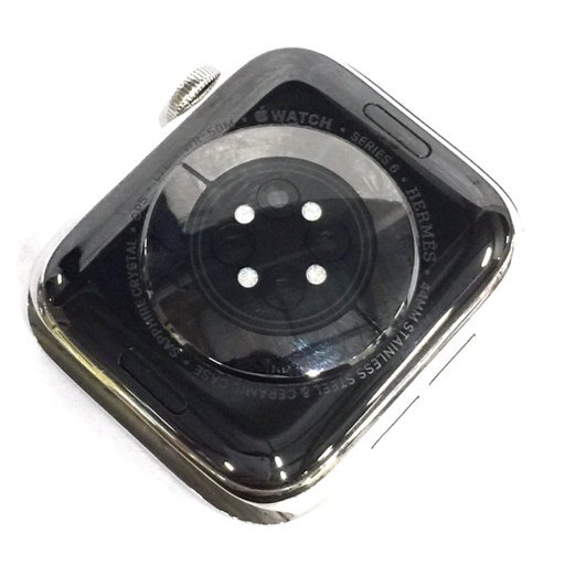 1円 Apple Watch Hermes Series6 44mm GPS+Cellularモデル MJ493J/A A2376 シルバー スマートウォッチ 本体_画像3