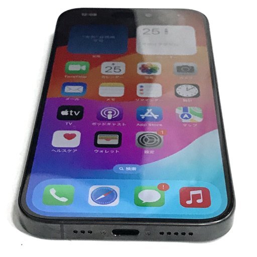 1円 SIMフリー Apple iPhone15 Pro A3101 MTU73J/A 128GB ブラックチタニウム スマホ 本体 SIMロック解除済の画像2