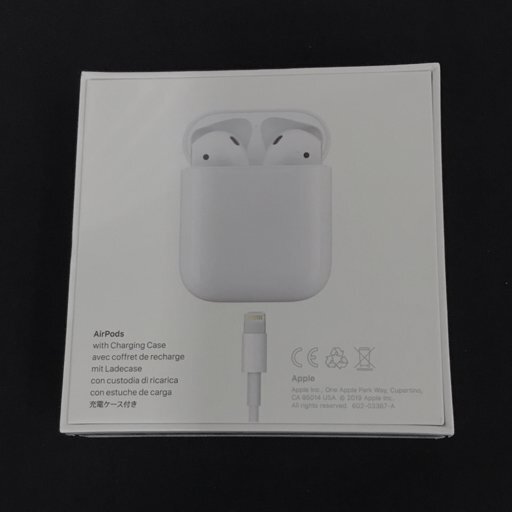 1円 新品同様 未開封 Apple AirPods with Charging Case 第2世代 MV7N2J/A ワイヤレスイヤホン_画像2