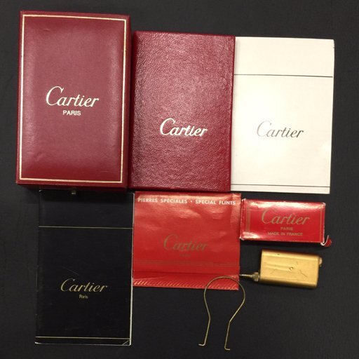 カルティエ ガスライター ゴールドカラー 説明書 保存箱 等付属 Cartier 喫煙具_画像7