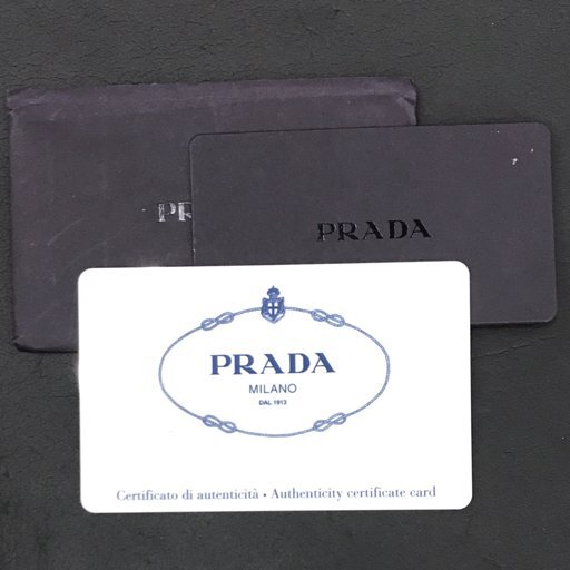 プラダ リボン ミニハンドバッグ ハンドポーチ パープル ゴールド金具 ギャランティ付き カバン PRADA QR053-116_画像10