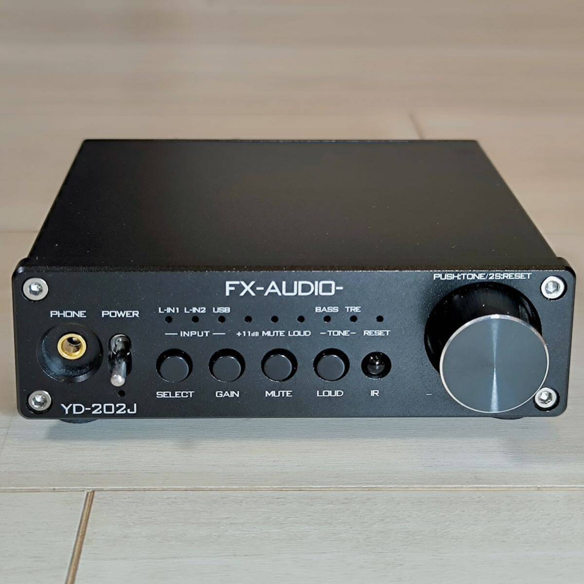 現状品 FX-AUDIO- YD-202J YDA138デュアルモノラル駆動式デジタルプリメインアンプ USB 入力 DAC 内蔵アンプ (ブラック) の画像2