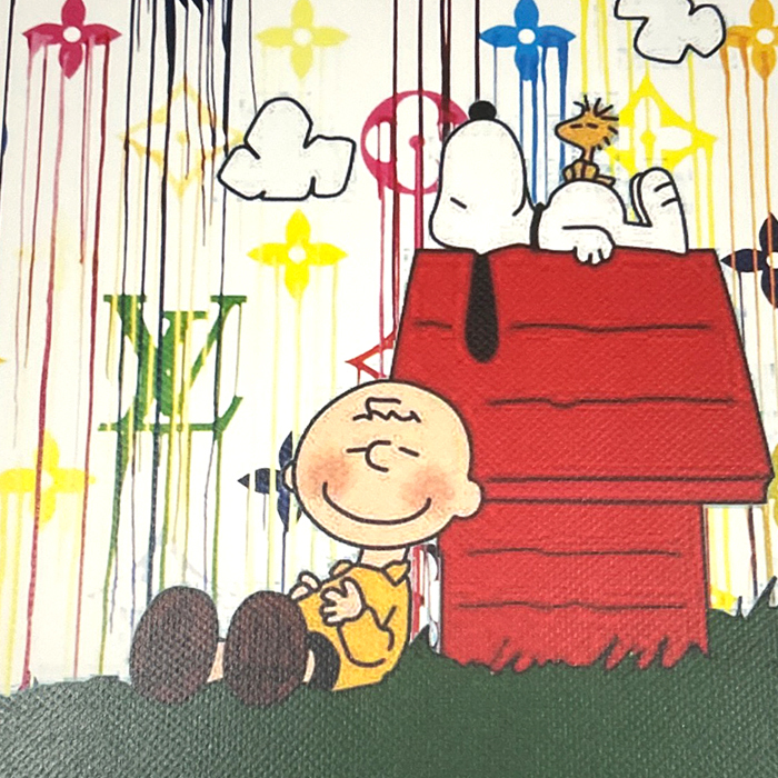 世界限定100枚 DEATH NYC スヌーピー SNOOPY ルイヴィトン LOUISVUITTON ポップアート PEANUTS アートポスター 現代アート KAWS Banksy_画像4