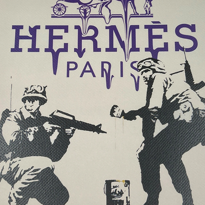 世界限定100枚 DEATH NYC バンクシー Banksy「CND Soldiers」エルメス HERMES Dismaland ポップアート アートポスター 現代アート KAWS_画像4