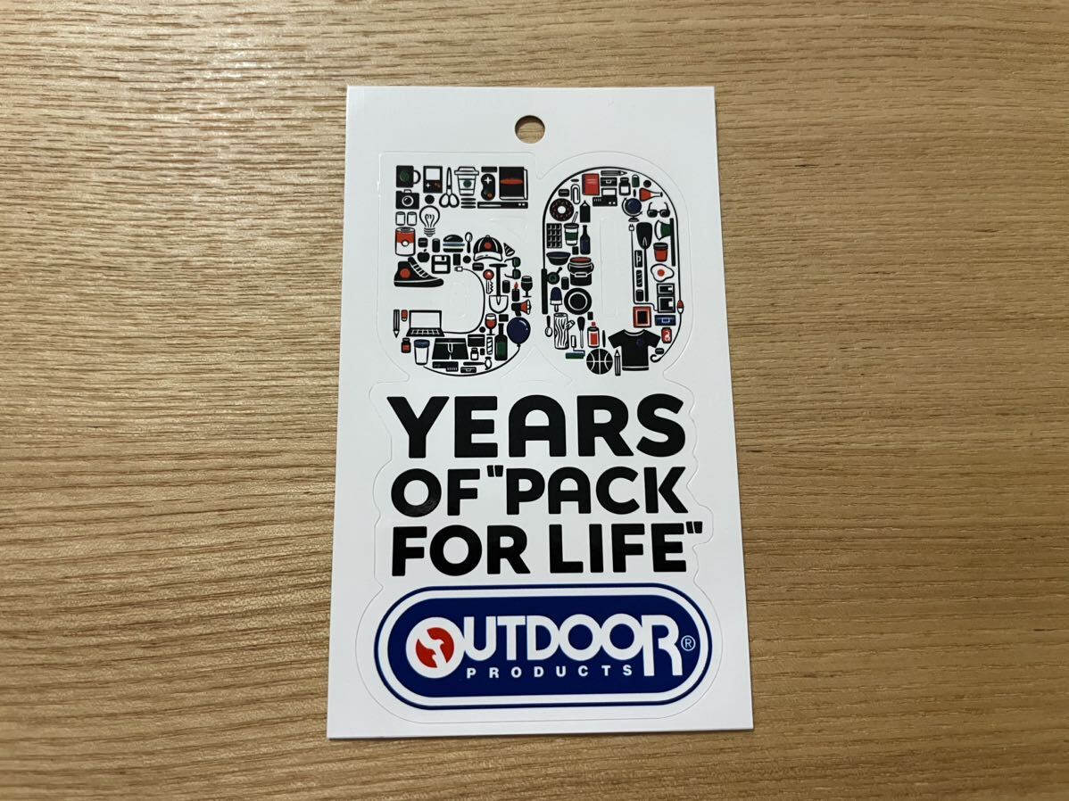 【送料込み即決】OUTDOOR PRODUCTS アウトドアプロダクツ 50周年記念 限定 ステッカー シール キャンプ レジャー 【非売品・レア】