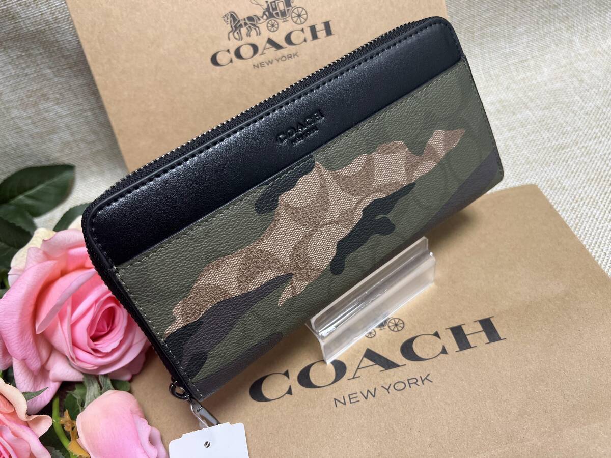 コーチ COACH 長財布 財布 シグネチャー マホガニー×ダーク コーチ COACH 長財布 財布 シグネチャー マホガニー×ダーク