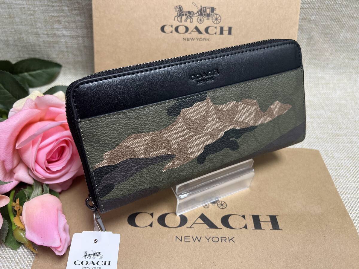 コーチ COACH 長財布 財布 シグネチャー マホガニー×ダーク コーチ COACH 長財布 財布 シグネチャー マホガニー×ダーク