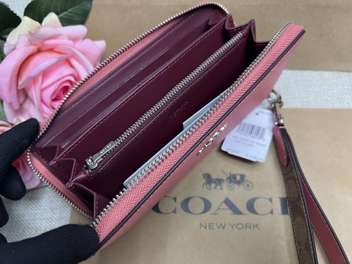 コーチ COACH 長財布 財布 シグネチャー キャンバス ロング ジップ アラウンド ウォレット プレゼント 誕生日 ギフト C206 CK427の画像9