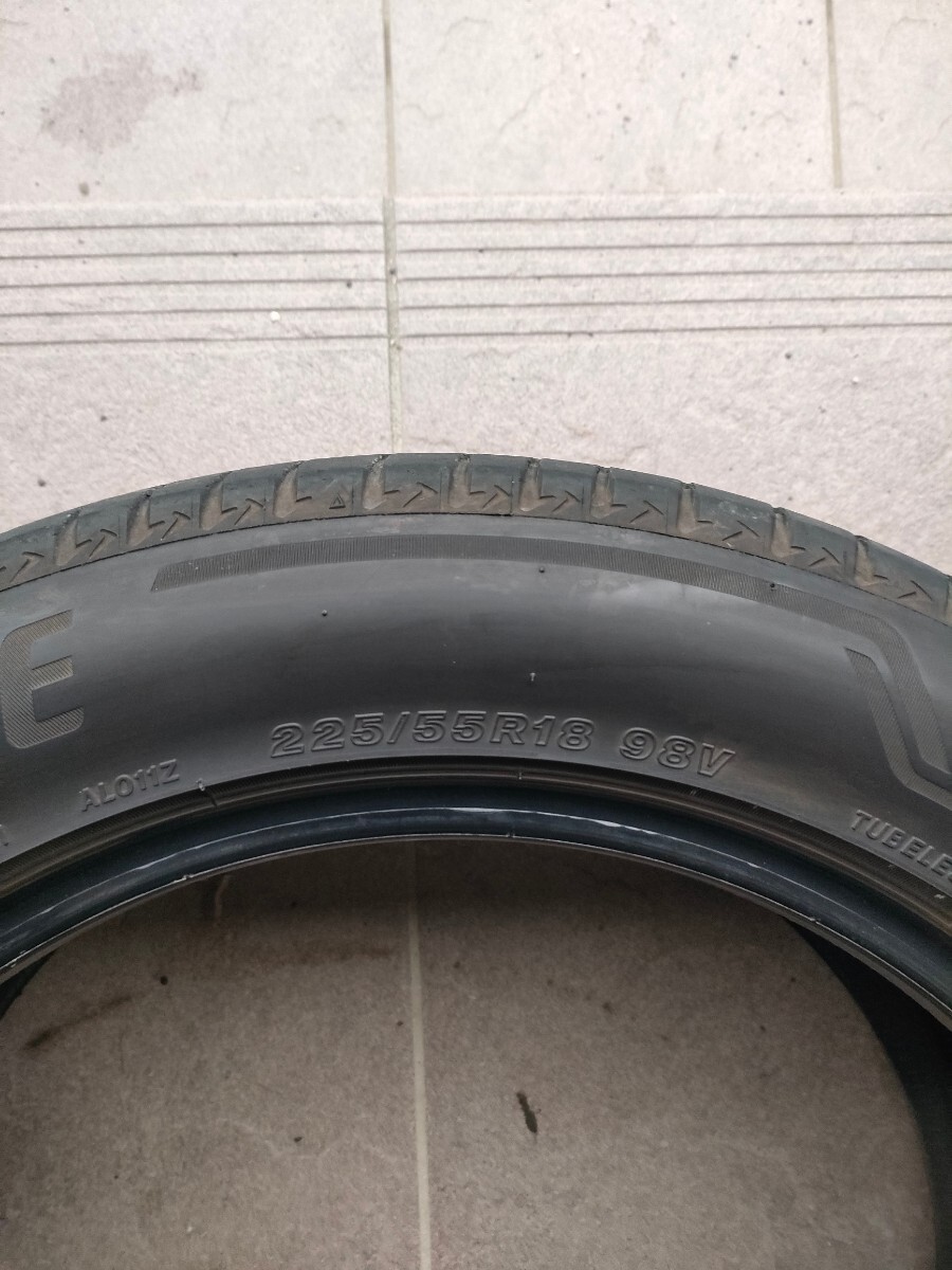 手渡しＯＫ 225/55R18 中古 4本 ブリヂストンアレンザ 001 2018年製 エクストレイル ステージア デリカd5 スバルxv フオレスター等_画像7