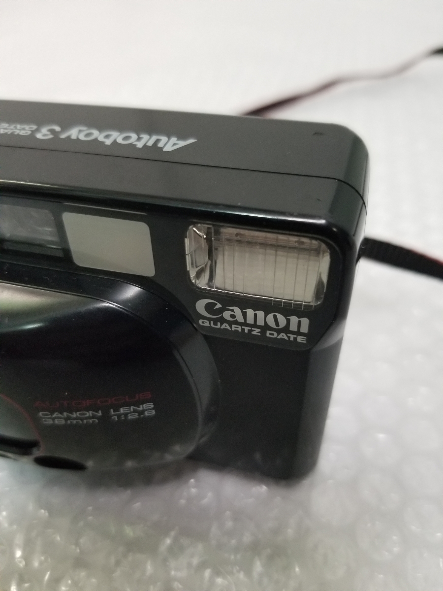 カメラ　Canon/キャノン Autoboy3/オートボーイ　QUARTZ DATE　レンズ　38mm/1:2.8　動作未確認_画像3