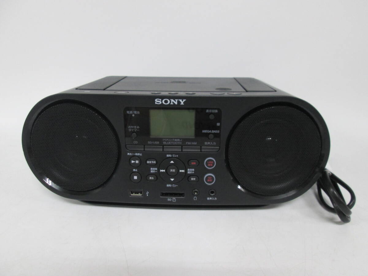 【0515h S10202】 SONY ソニー ZS-RS81BT パーソナルオーディオシステム 通電・CD・ラジオOK その他動作未確認 コード付 音響機器 _画像1