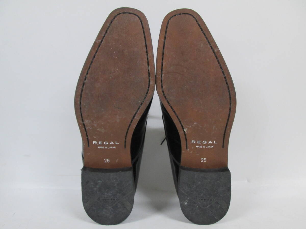 【0516n F10387】REGAL リーガル ビジネスシューズ 25.0cm メンズ 黒 ブラック 革靴_画像7