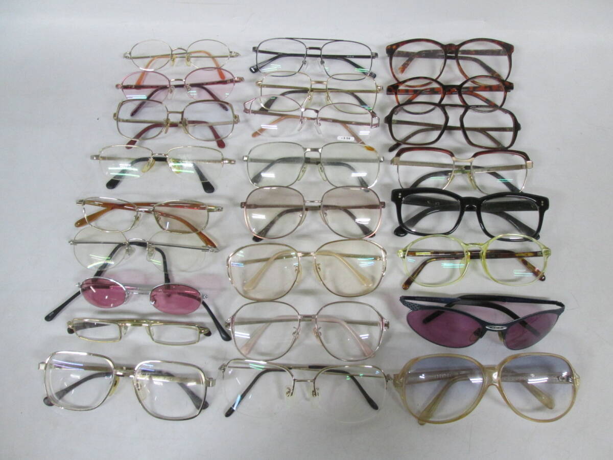 【0516n F10394】眼鏡 メガネ サングラス まとめ 25点 メンズ レディース ジャンク_画像1