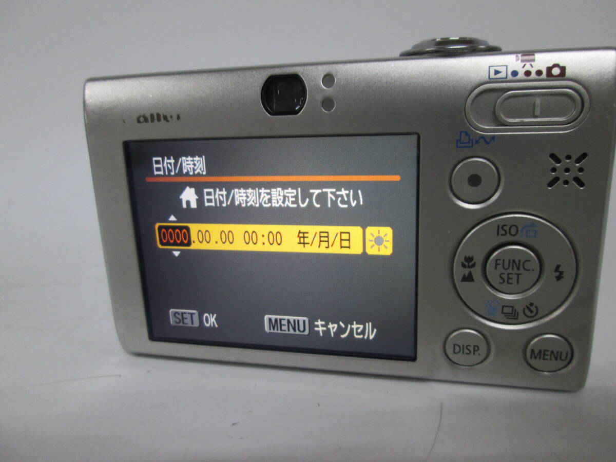 【0517n S10319】Canon IXY DIGITAL 25IS PC1262 キャノン コンパクトデジタルカメラ シルバー バッテリー/充電器/コード/取説付き_画像6